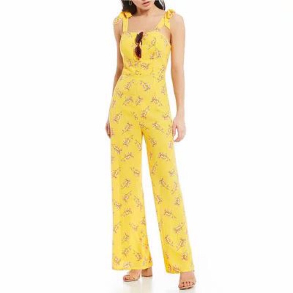 GB Gianni Bini Floral Jumpsuit - Picture 1 of 4